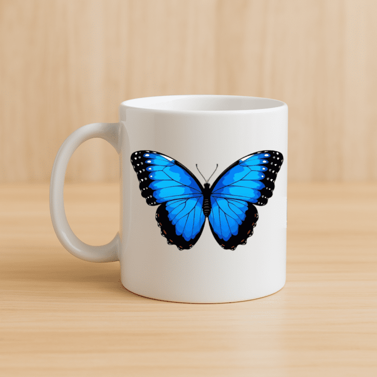 TAZA BLUE MORPHO