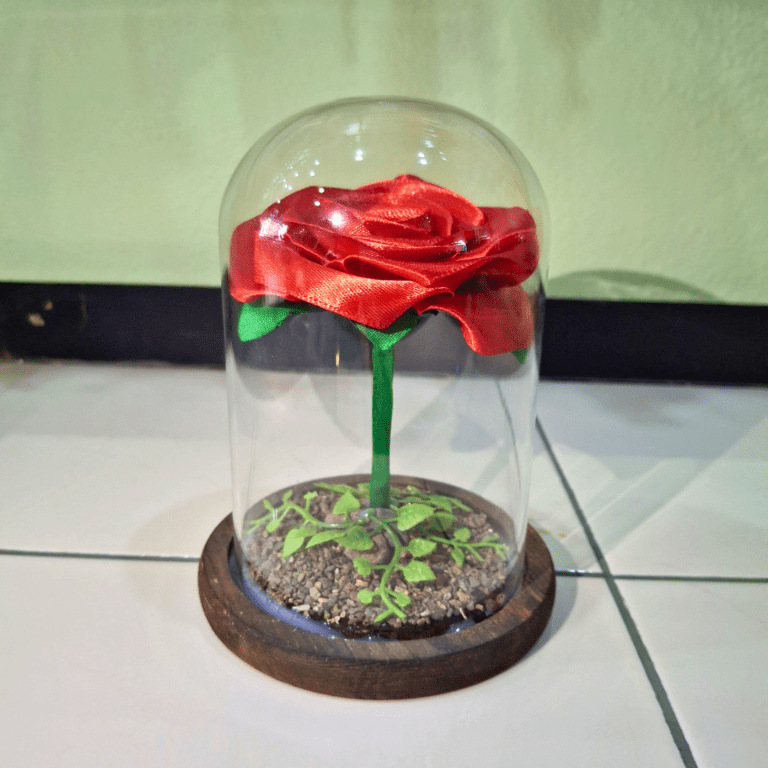 OFERTA CUPULA DE VIDRIO - ROSA